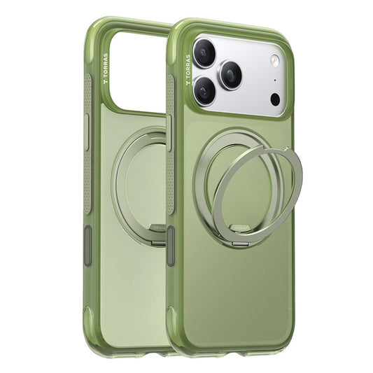 MagSafe-hoes voor Apple iPhone 17 Pro Max, Torras, Ostand O3 Air, Satin Groen