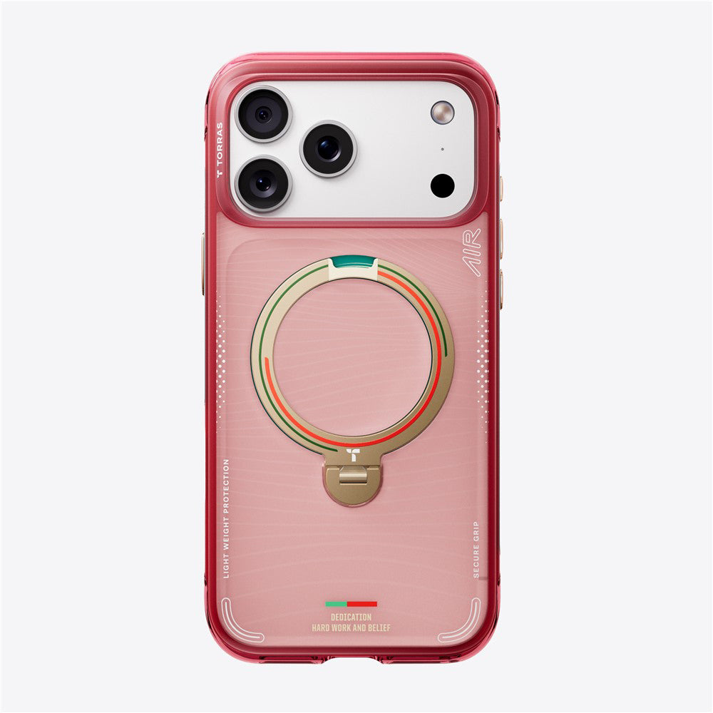 Coque MagSafe pour Apple iPhone 17 Pro Max, Torras, Ostand Q3 Air, Wave of Passion
