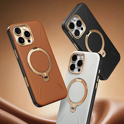 MagSafe Hülle für Apple iPhone 17 Pro Max, Torras, QPRO Leather, Braun