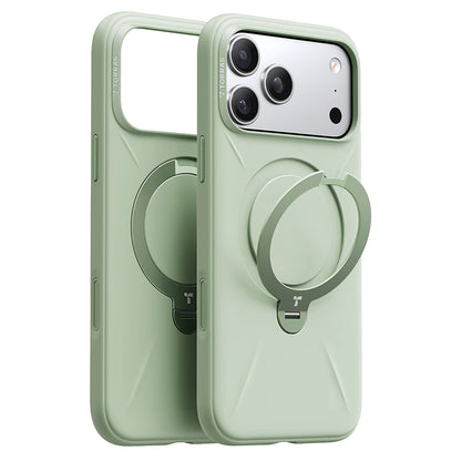Coque MagSafe pour Apple iPhone 17 Pro Max, Torras, QPRO Silicone, Vert Matcha