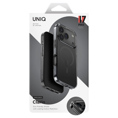 MagSafe hoesje voor Apple iPhone 17 Pro Max, UNIQ, Clario MagClick, Zwart