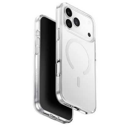 MagSafe hoesje voor Apple iPhone 17 Pro Max, UNIQ, Clario MagClick, Transparant