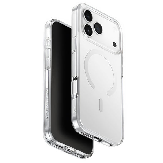 MagSafe hoesje voor Apple iPhone 17 Pro Max, UNIQ, Clario MagClick, Transparant