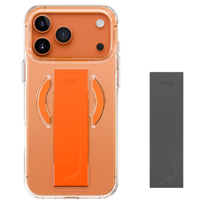 MagSafe-hoes voor Apple iPhone 17 Pro Max, UNIQ, Heldro Air MagClick, Transparant Oranje