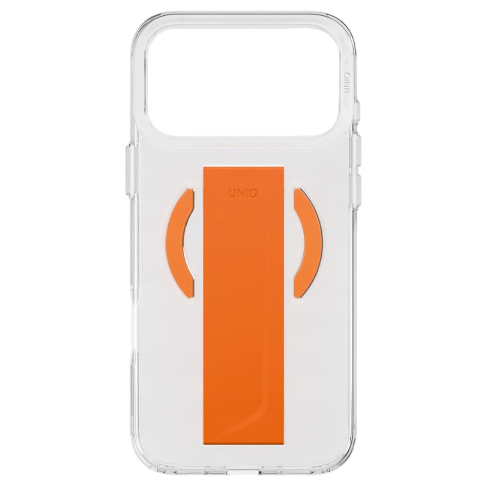 MagSafe-hoes voor Apple iPhone 17 Pro Max, UNIQ, Heldro Air MagClick, Transparant Oranje