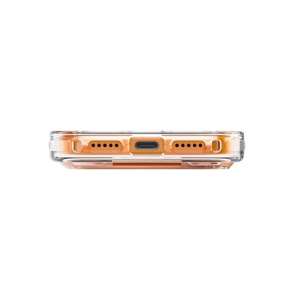 MagSafe-hoes voor Apple iPhone 17 Pro Max, UNIQ, Heldro Air MagClick, Transparant Oranje