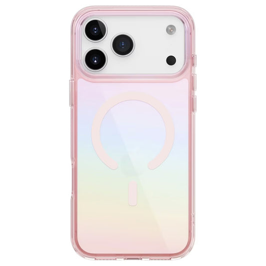 MagSafe hoesje voor Apple iPhone 17 Pro Max, UNIQ, Iridescia MagClick, Pastelblauw