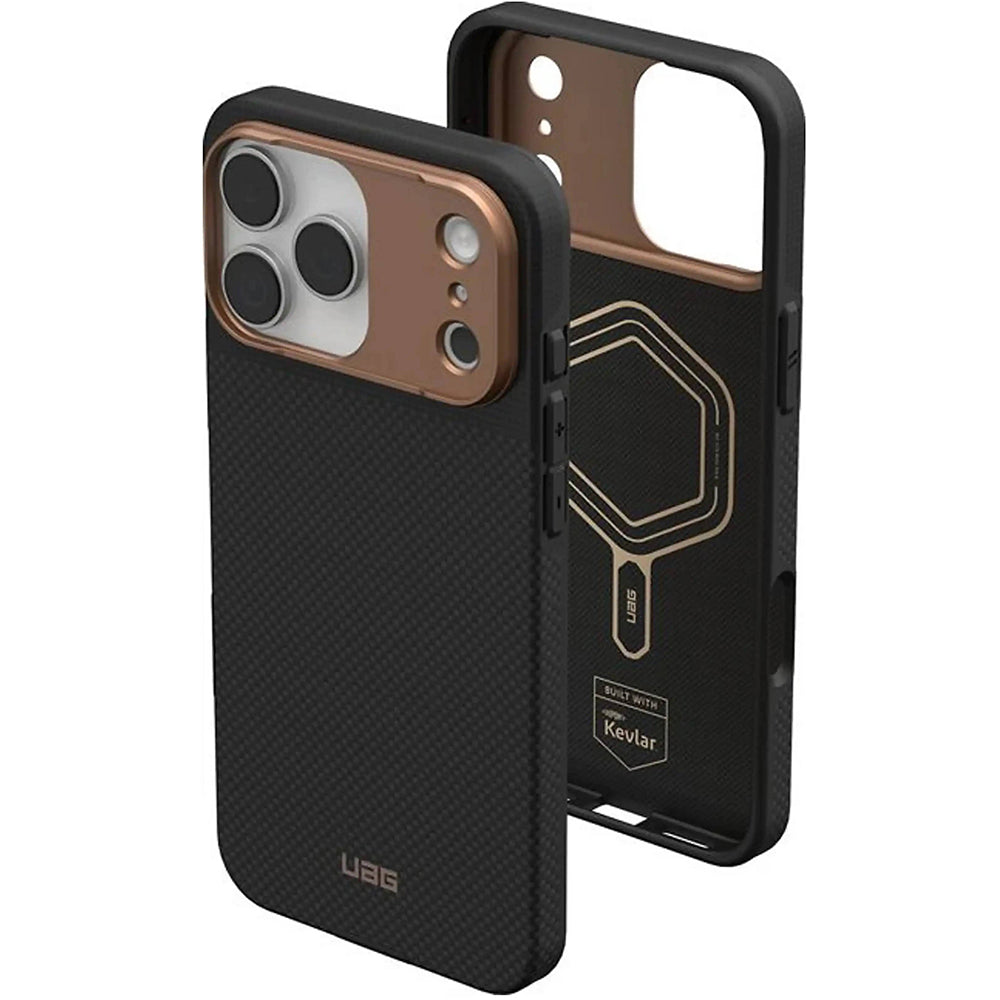 MagSafe-Hülle für Apple iPhone 17 Pro Max, Urban Armor Gear, Fibr Armr, Schwarz Bronze