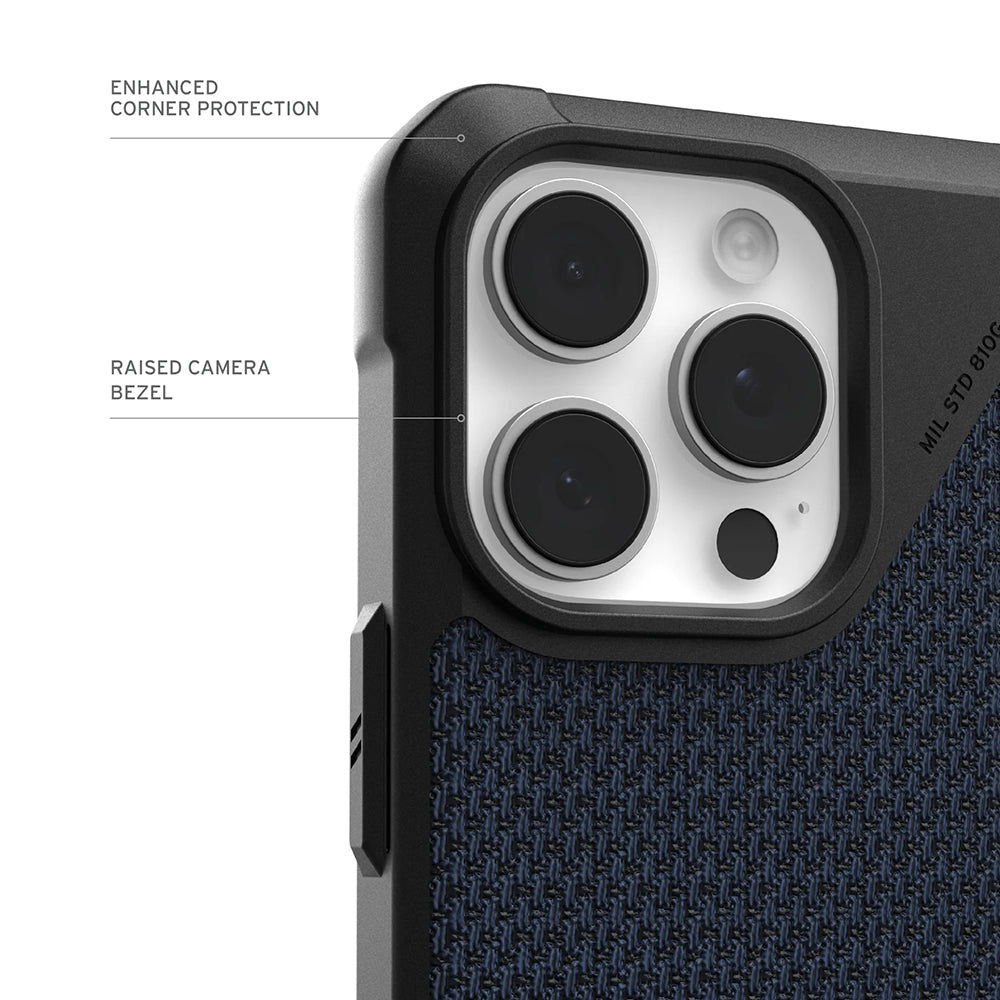 MagSafe Hülle für Apple iPhone 17 Pro Max, Urban Armor Gear, Metropolis LT Kevlar, Marineblau