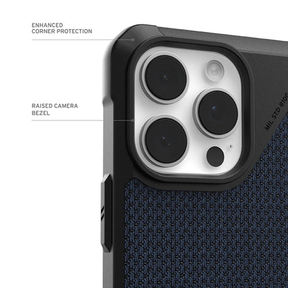 MagSafe Hülle für Apple iPhone 17 Pro Max, Urban Armor Gear, Metropolis LT Kevlar, Marineblau