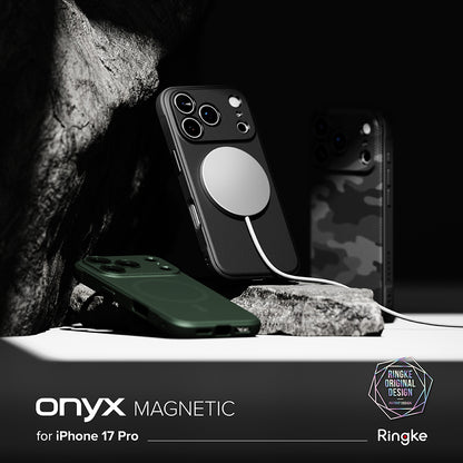 Coque MagSafe pour Apple iPhone 17 Pro, Ringke, Onyx, Vert Foncé