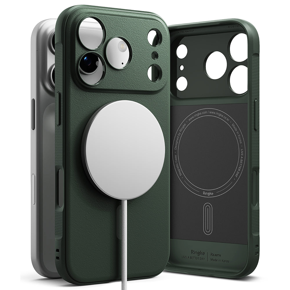 Coque MagSafe pour Apple iPhone 17 Pro, Ringke, Onyx, Vert Foncé