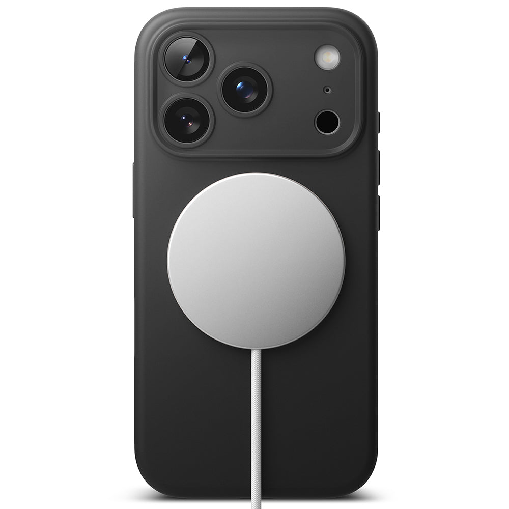 Coque MagSafe pour Apple iPhone 17 Pro, Ringke, Silicone, Noire