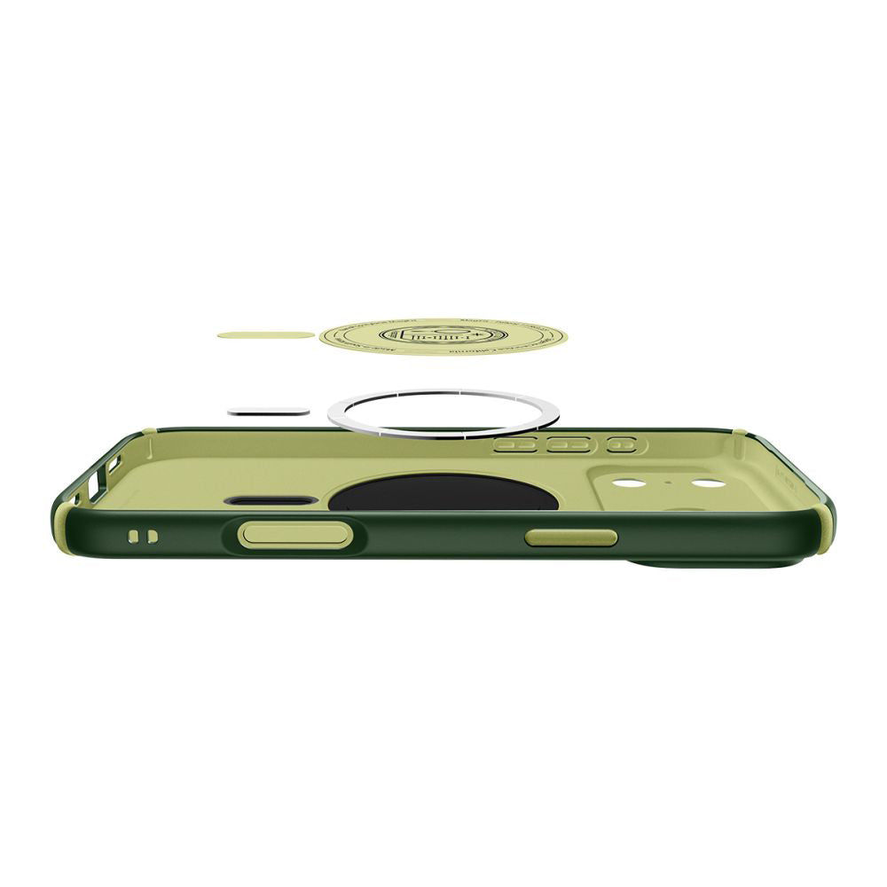 MagSafe hoesje voor Apple iPhone 17 Pro, Spigen, Caseology Nano Pop Hybrid, Groen