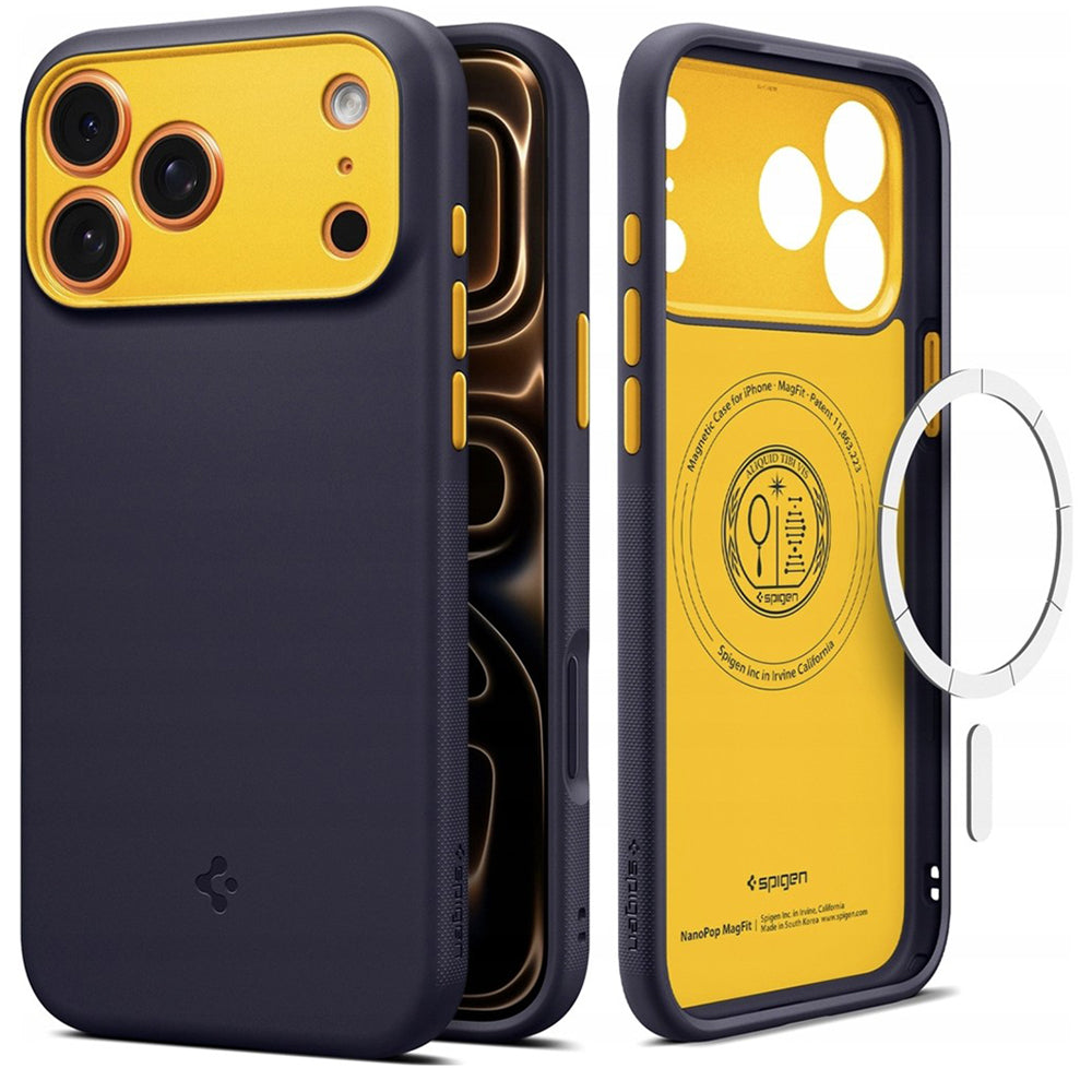 MagSafe hoesje voor Apple iPhone 17 Pro, Spigen, Caseology Nano Pop, Paars