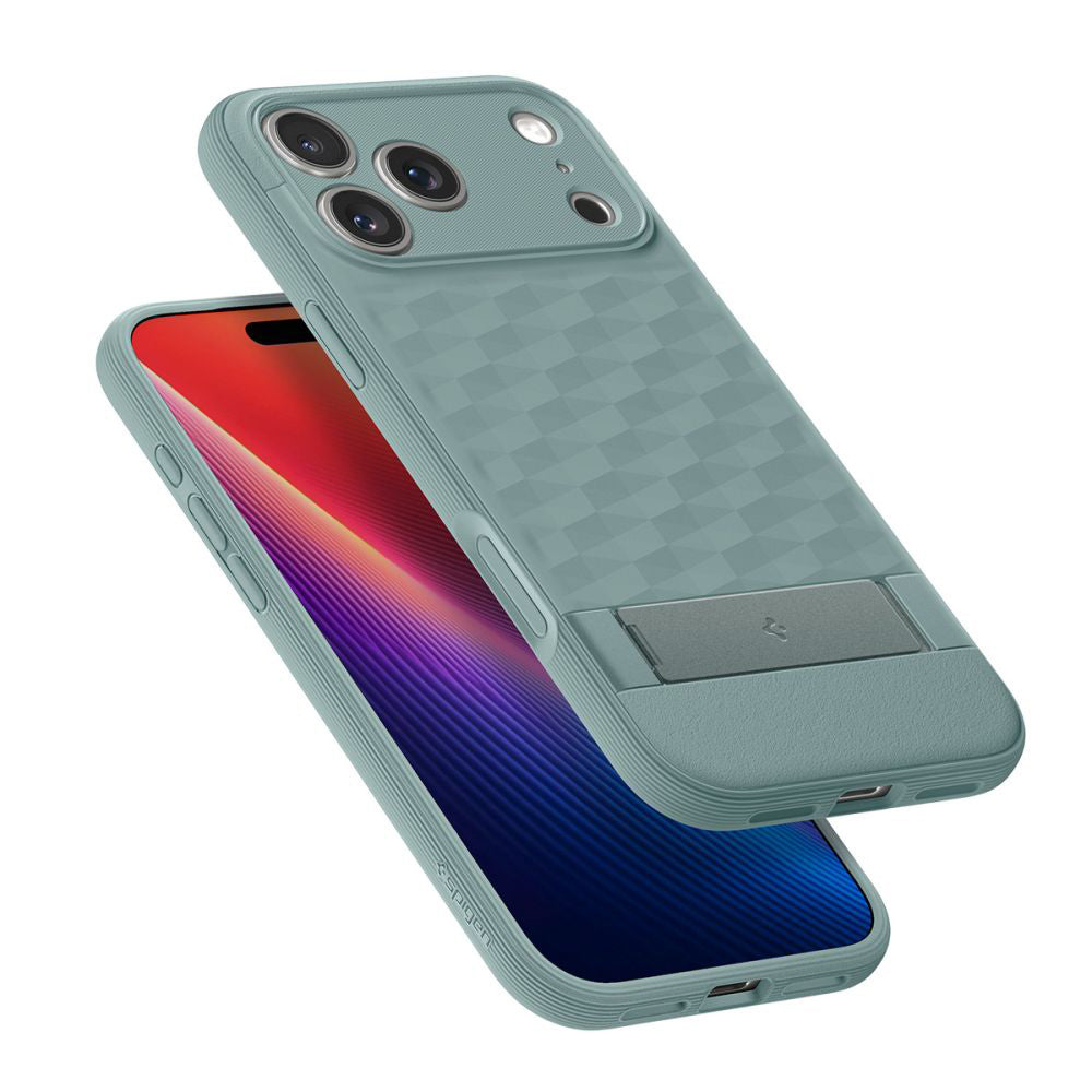 MagSafe hoes voor Apple iPhone 17 Pro, Spigen, Caseology Parallax S, Groen