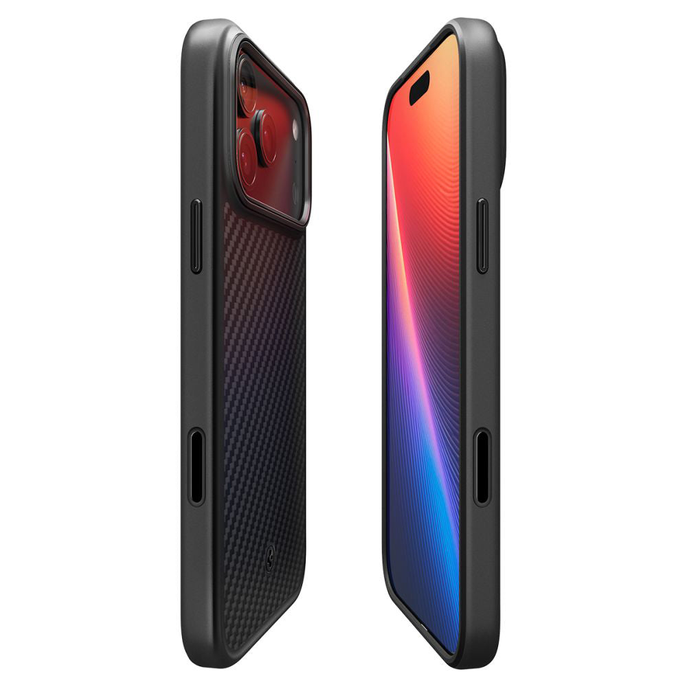 MagSafe hoesje voor Apple iPhone 17 Pro, Spigen, Enzo Aramid T, Zwart