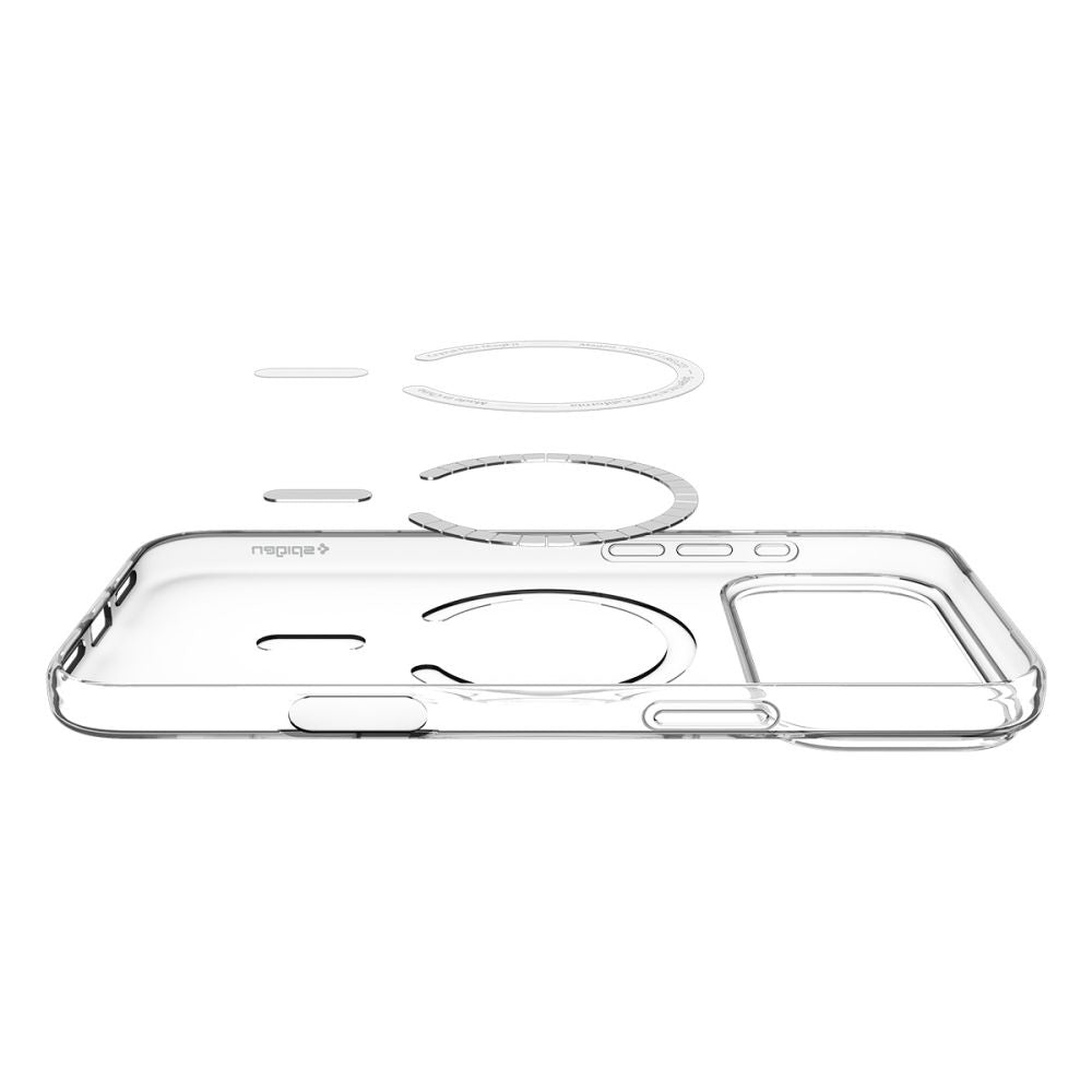 MagSafe hoes voor Apple iPhone 17 Pro, Spigen, Liquid Crystal, Wit