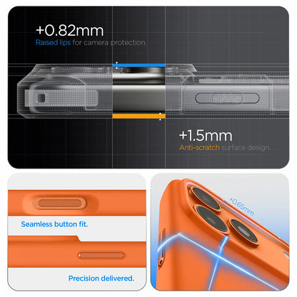 MagSafe hoesje voor Apple iPhone 17 Pro, Spigen, Silicone Fit, Oranje ACS11379
