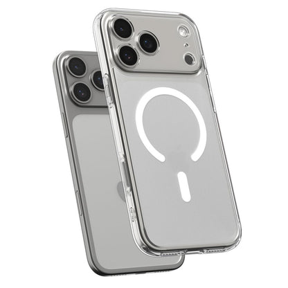 MagSafe hoesje voor Apple iPhone 17 Pro, Spigen, Ultra Hybrid, Satijnwit