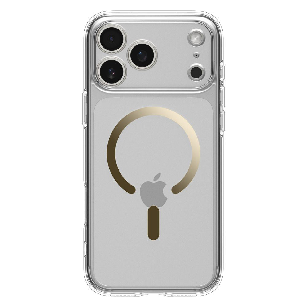 MagSafe Hülle für Apple iPhone 17 Pro, Spigen, Ultra Hybrid, Transparent Gold