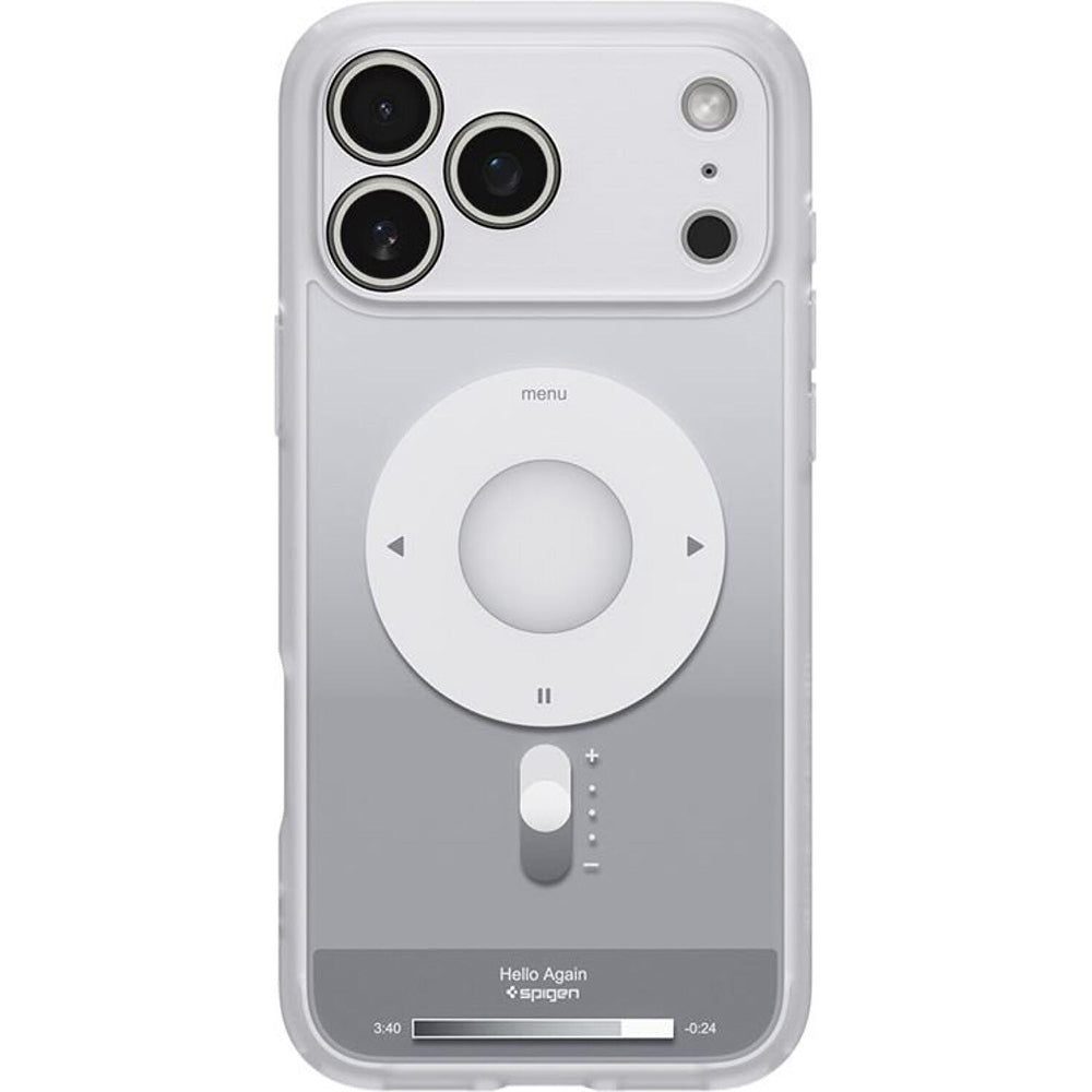 MagSafe hoes voor Apple iPhone 17 Pro, Spigen, Ultra Hybrid Classic, Zilver