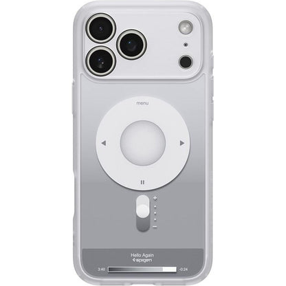 MagSafe hoes voor Apple iPhone 17 Pro, Spigen, Ultra Hybrid Classic, Zilver