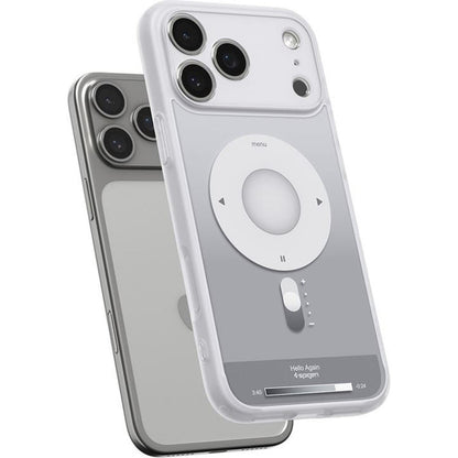 MagSafe hoes voor Apple iPhone 17 Pro, Spigen, Ultra Hybrid Classic, Zilver