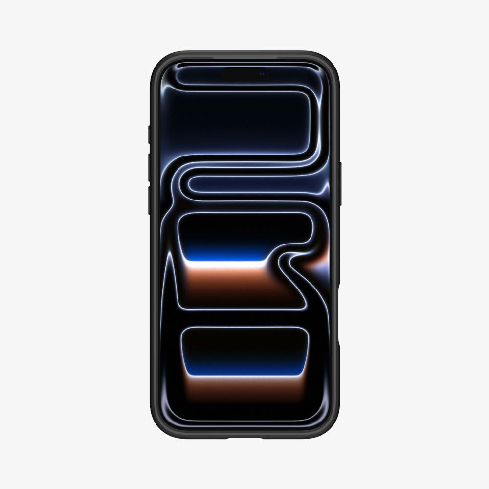 Coque MagSafe pour Apple iPhone 17 Pro, Spigen, Ultra Hybrid, Noire Orange Satinée