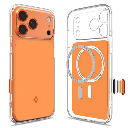 MagSafe hoesje voor Apple iPhone 17 Pro, Spigen, Ultra Hybrid T, Oranje