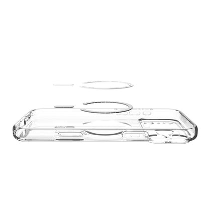 Coque MagSafe pour Apple iPhone 17 Pro, Spigen, Ultra Hybrid, Transparent Bleu Marine