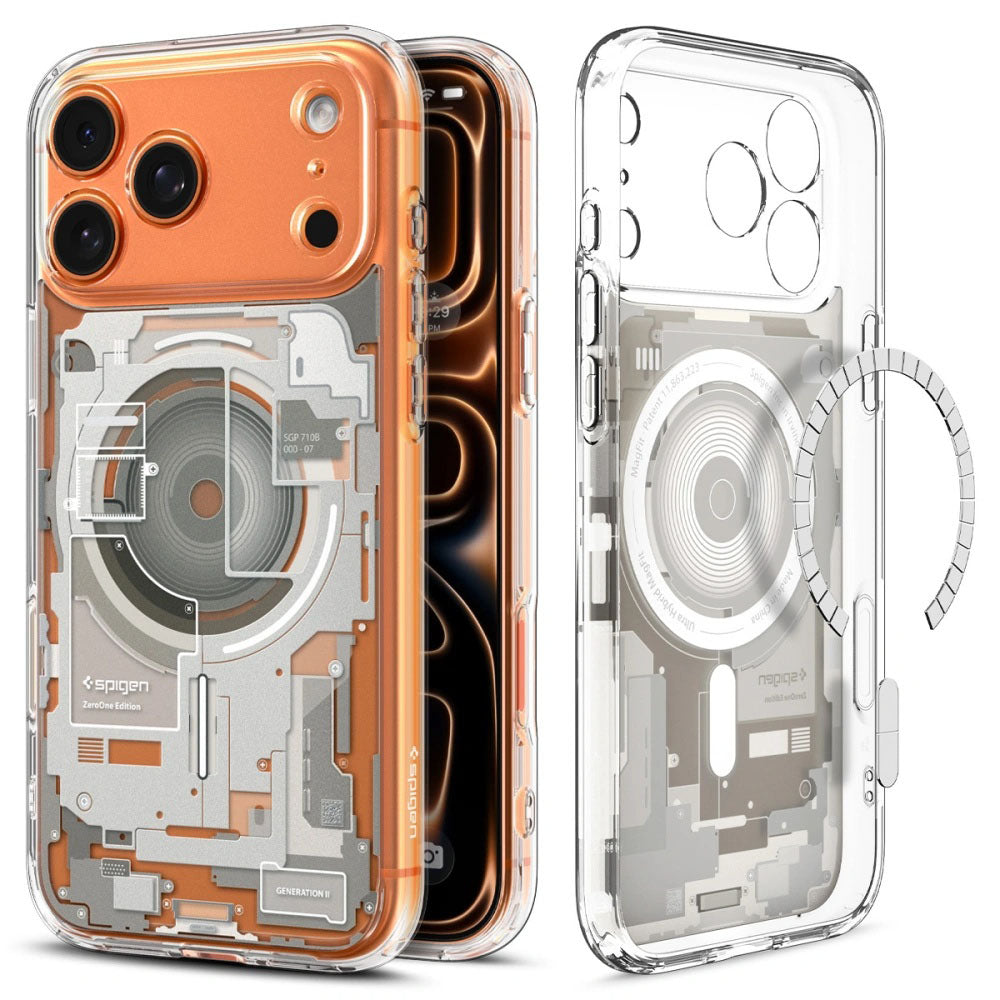 Coque MagSafe pour Apple iPhone 17 Pro, Spigen, Ultra Hybrid Zero One, Beige