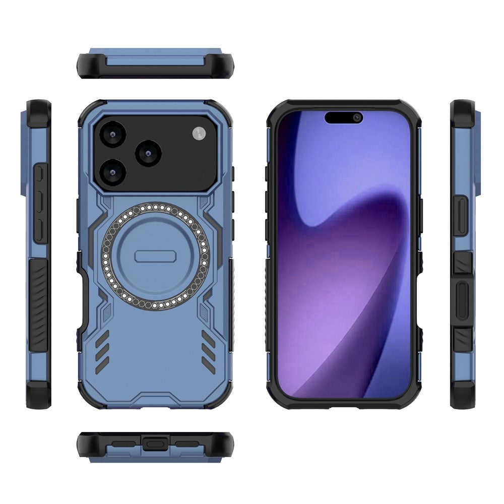 MagSafe hoes voor Apple iPhone 17 Pro, Techsuit, ArmorMag, Blauw