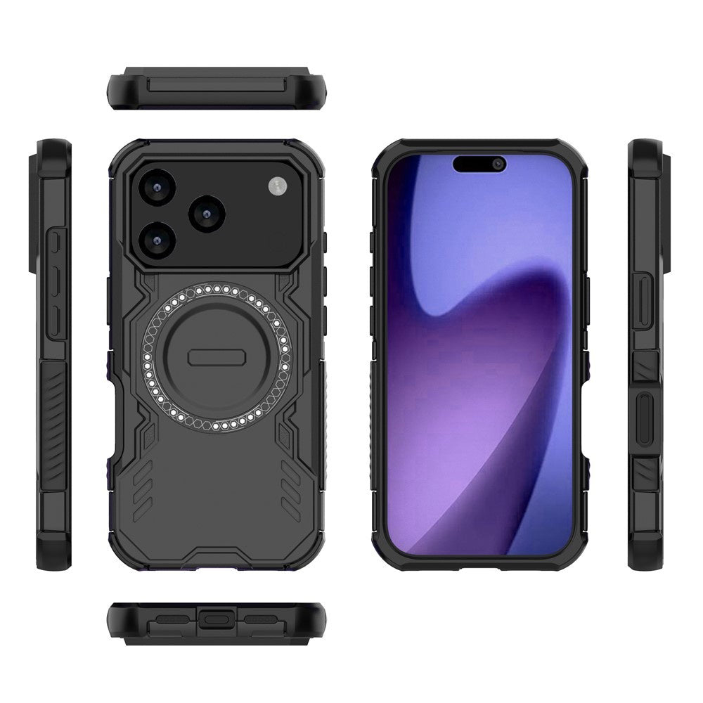 Coque MagSafe pour Apple iPhone 17 Pro, Techsuit, ArmorMag, Noire