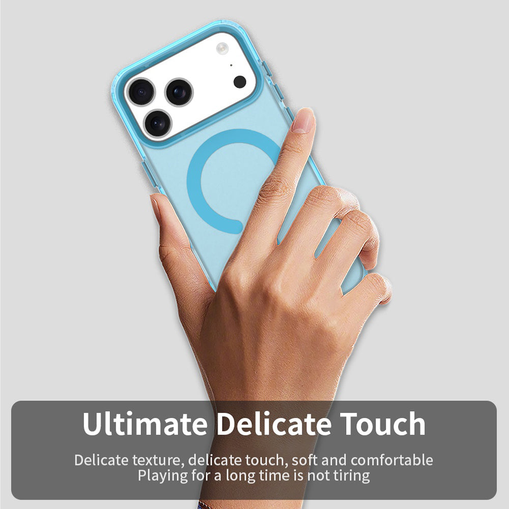 Housse MagSafe pour Apple iPhone 17 Pro, Techsuit, CandyCase, Bleue
