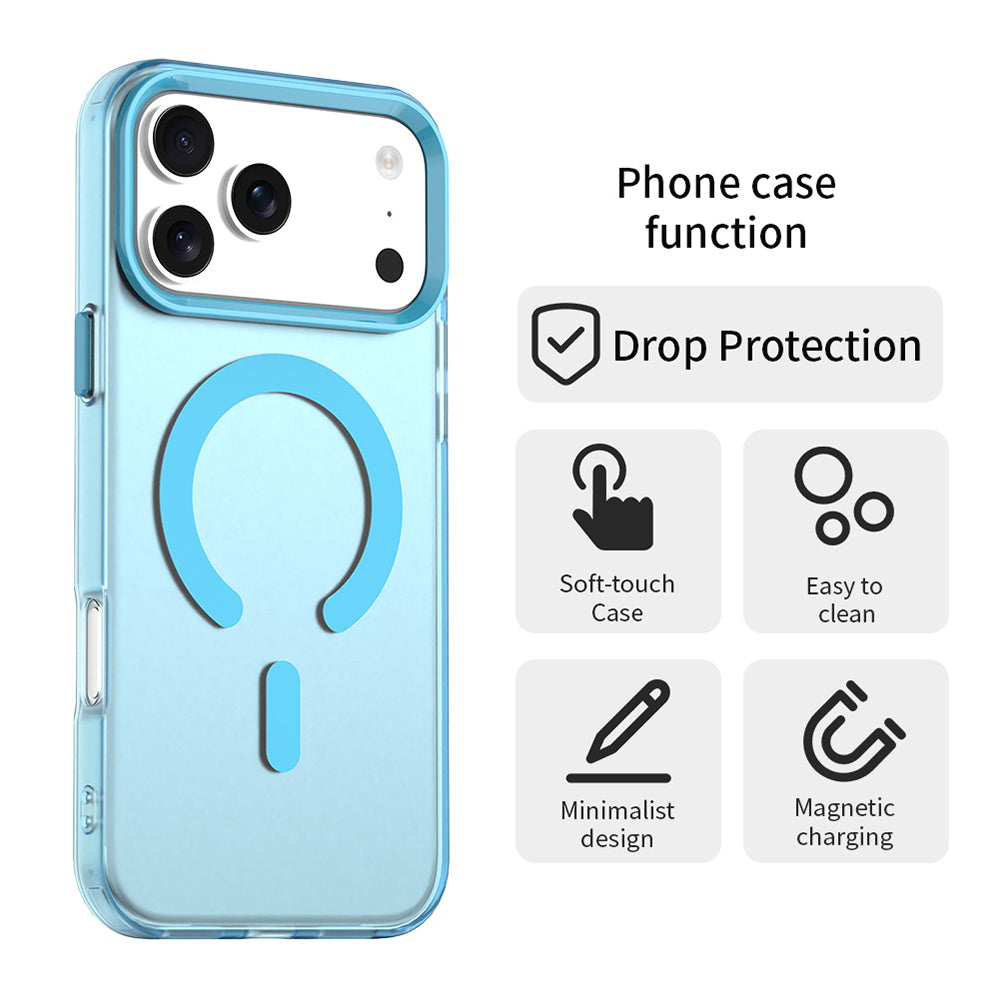 Housse MagSafe pour Apple iPhone 17 Pro, Techsuit, CandyCase, Bleue