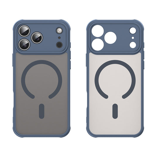 MagSafe hoesje voor Apple iPhone 17 Pro, Techsuit, HaloFrost II, Marineblauw