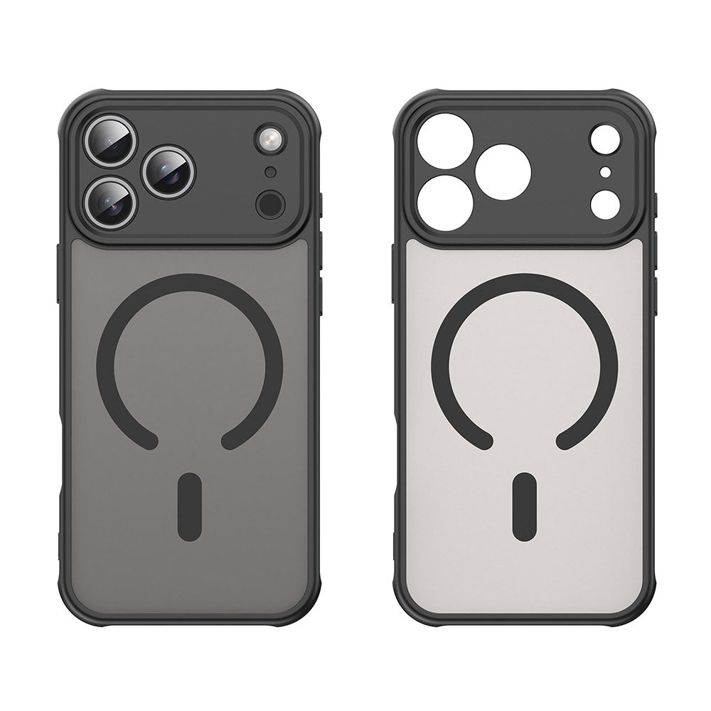 MagSafe hoesje voor Apple iPhone 17 Pro, Techsuit, HaloFrost II, Zwart