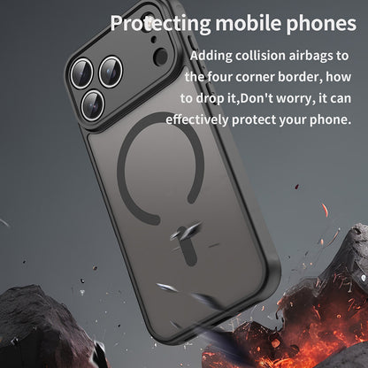MagSafe hoesje voor Apple iPhone 17 Pro, Techsuit, HaloFrost II, Zwart