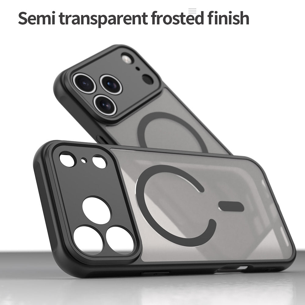 MagSafe hoesje voor Apple iPhone 17 Pro, Techsuit, HaloFrost II, Zwart