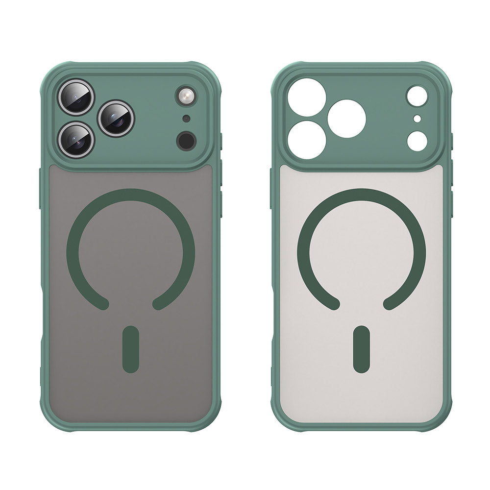MagSafe hoesje voor Apple iPhone 17 Pro, Techsuit, HaloFrost II, Groen