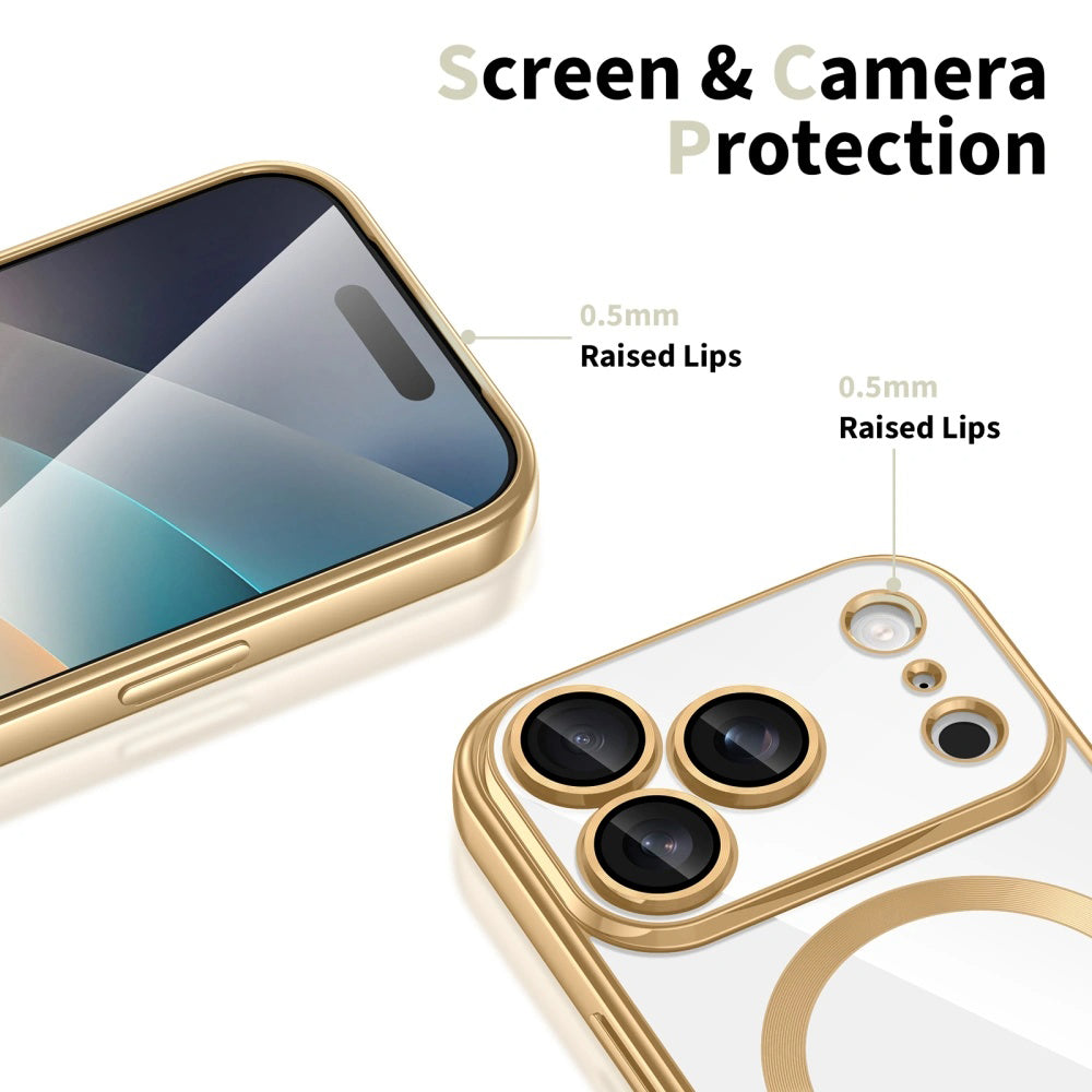 MagSafe hoesje voor Apple iPhone 17 Pro, Techsuit, Luxury Crystal, Lichtgroen