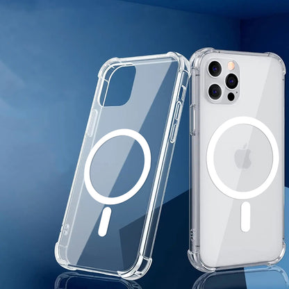 MagSafe Hülle für Apple iPhone 17 Pro, Techsuit, Stoßfest, Transparent