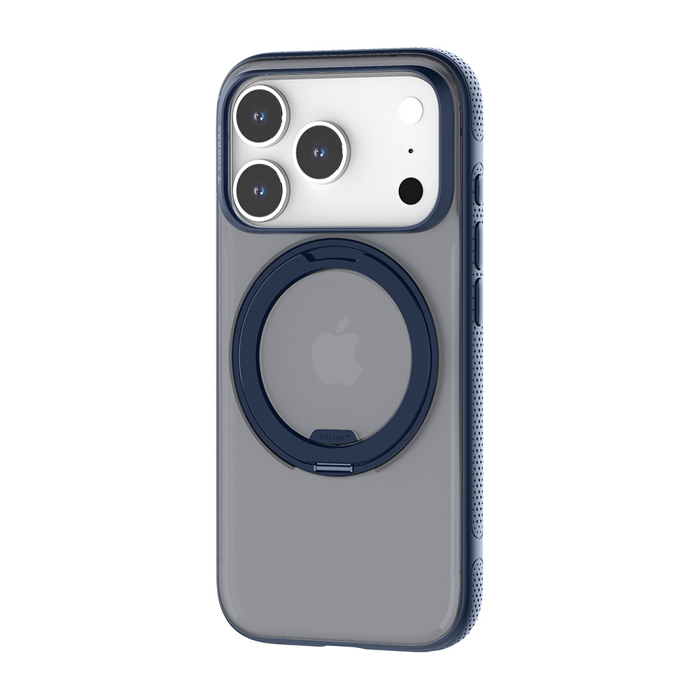 MagSafe hoesje voor Apple iPhone 17 Pro, Torras, Ostand R Fitness, Blauw