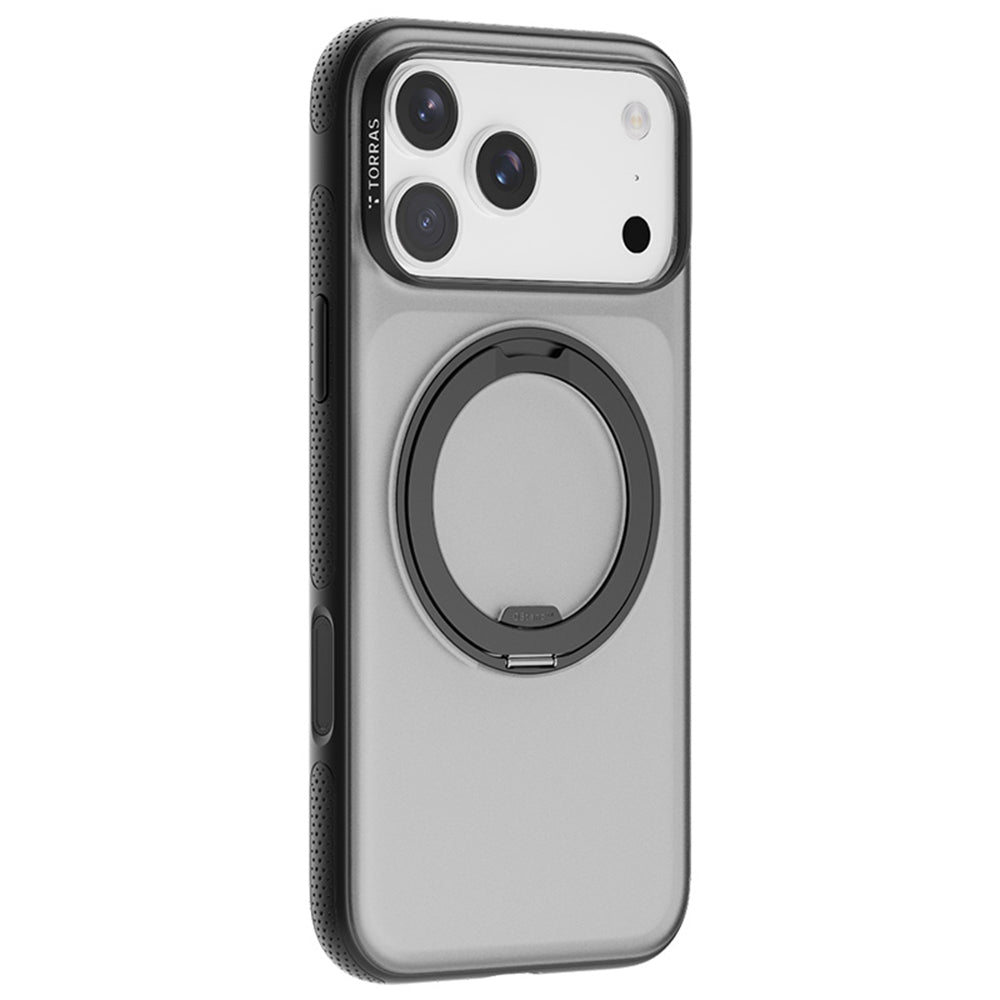 MagSafe hoes voor Apple iPhone 17 Pro, Torras, Ostand R Fitness, Zwart