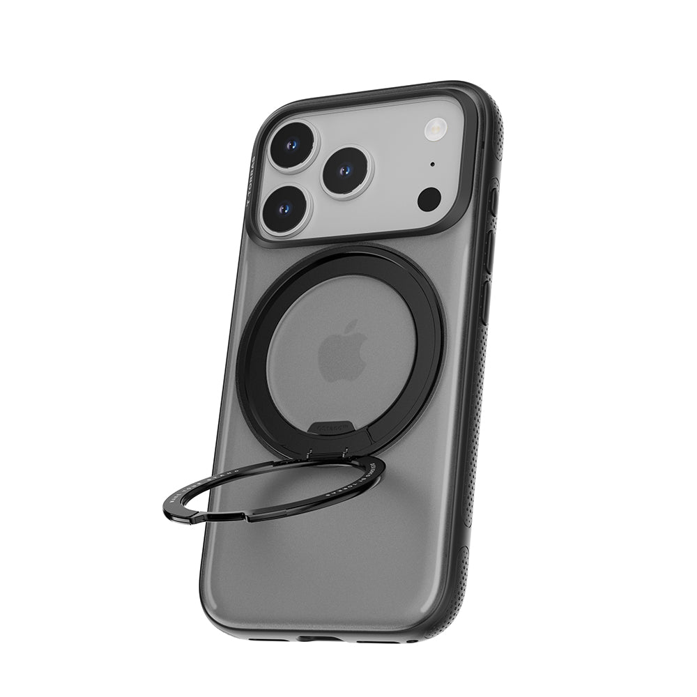 MagSafe hoes voor Apple iPhone 17 Pro, Torras, Ostand R Fitness, Zwart