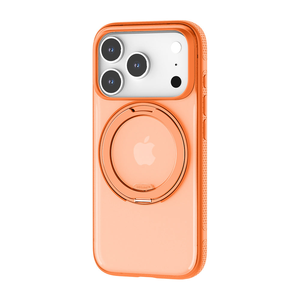 MagSafe hoesje voor Apple iPhone 17 Pro, Torras, Ostand R Fitness, Oranje