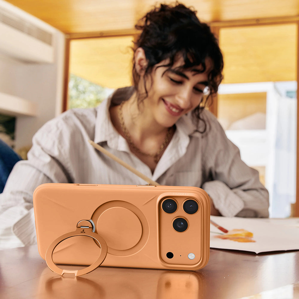 MagSafe hoesje voor Apple iPhone 17 Pro, Torras, QPRO Silicone, Goud