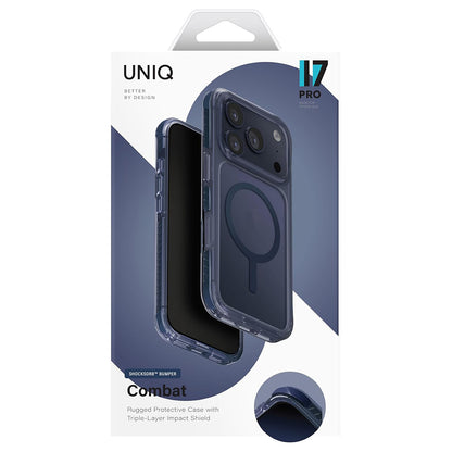 MagSafe Hülle für Apple iPhone 17 Pro, UNIQ, Combat MagClick, Schwarz