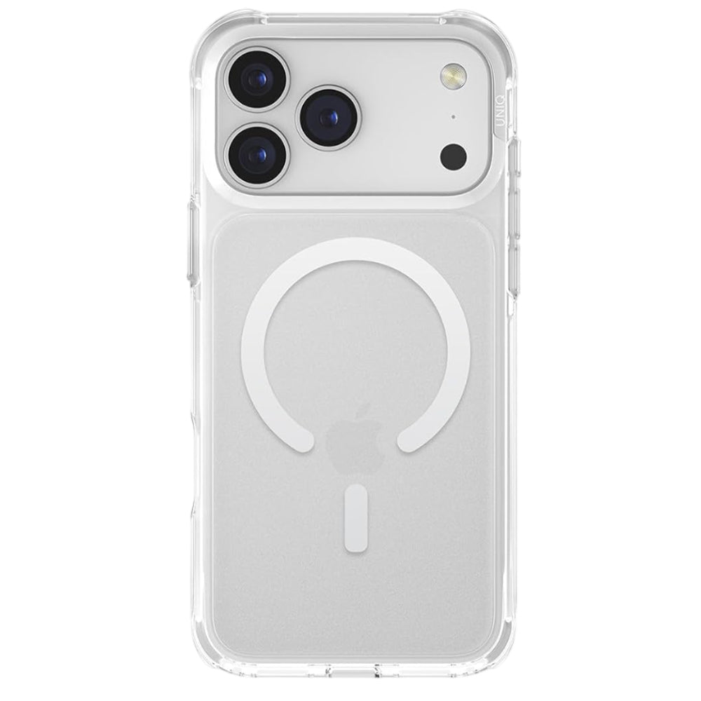 MagSafe hoesje voor Apple iPhone 17 Pro, UNIQ, LifePro Xtreme MagClick, Transparant